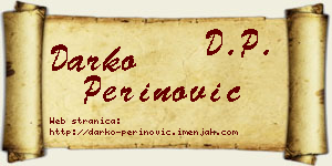 Darko Perinović vizit kartica